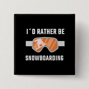 Chapa Cuadrada Snowboard - Prefiero estar Snowboard