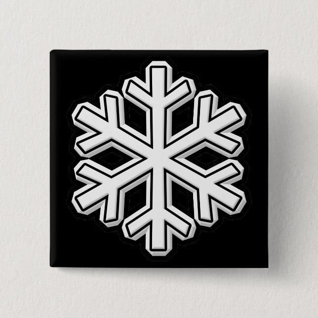 Chapa Cuadrada Snowflake (Anverso)