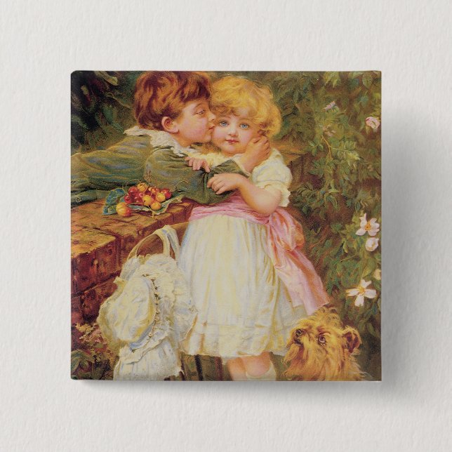 Chapa Cuadrada Sobre la pared del jardín (Anverso)