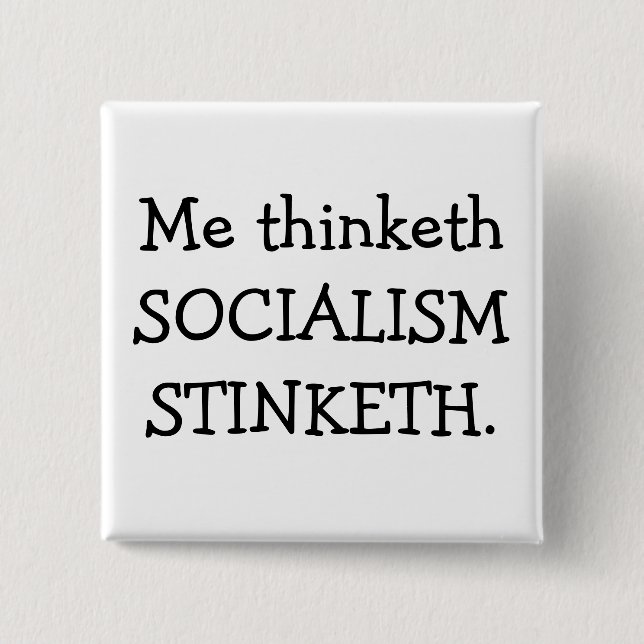 CHAPA CUADRADA SOCIALISMO STINKETH (Anverso)