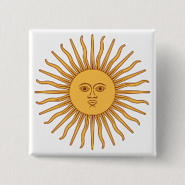 Chapa Cuadrada Sol argentino