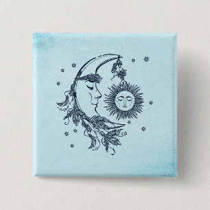 Chapa Cuadrada Sol y Luna