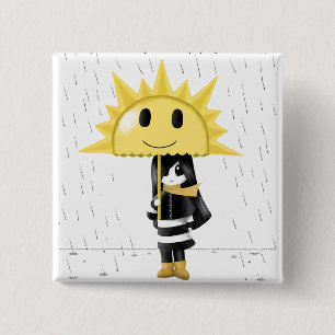 Chapa Cuadrada Solamente feliz