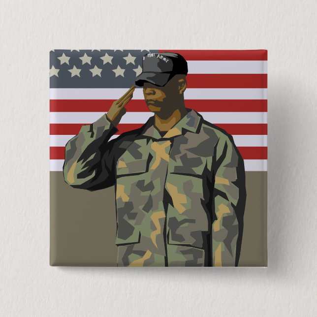 Chapa Cuadrada Soldado (Anverso)