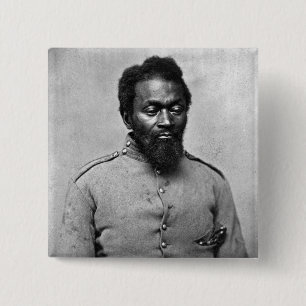 Chapa Cuadrada Soldado afroamericano de la guerra civil, 1861