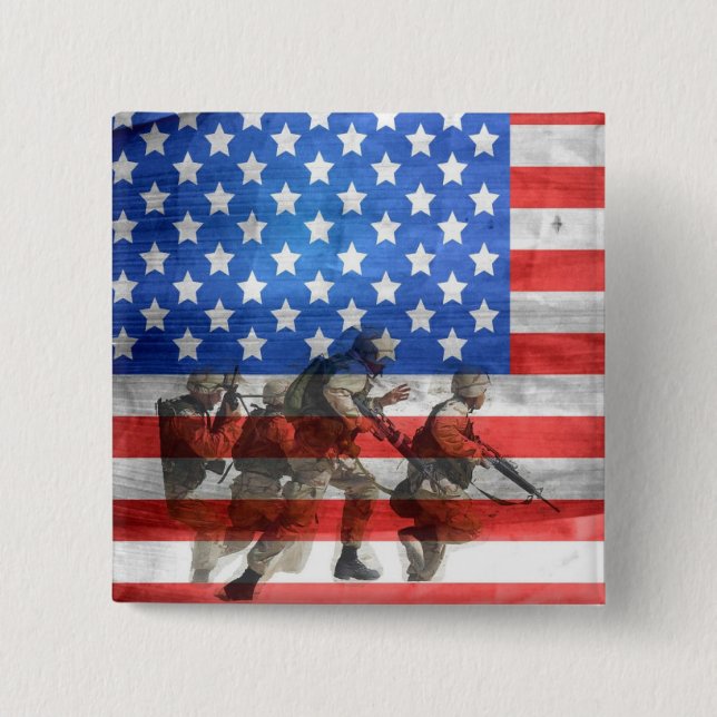 Chapa Cuadrada Soldados (Anverso)