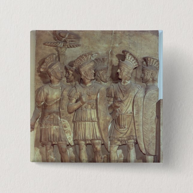 Chapa Cuadrada Soldados del guardia pretoriano, alivio (Anverso)