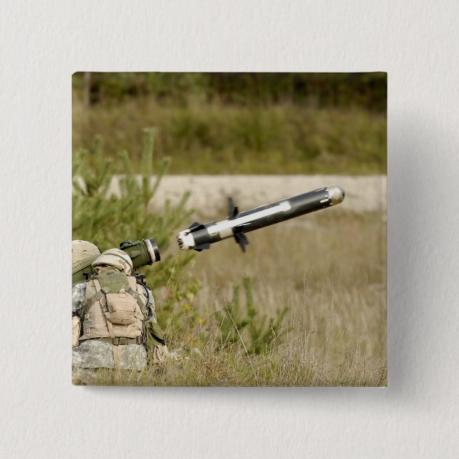 Chapa Cuadrada soldados disparando una MGF-148 Javelin (Anverso)