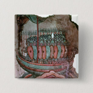 Chapa Cuadrada Soldados normandos que cruzan el canal inglés