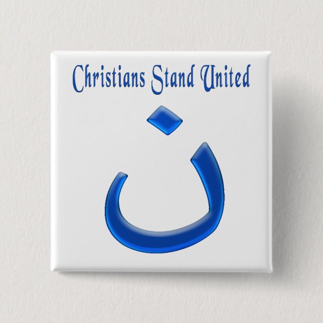 Chapa Cuadrada Solidaridad cristiana (Anverso)