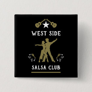 Chapa Cuadrada Solo Una Chica Que Ama Bailar Salsa