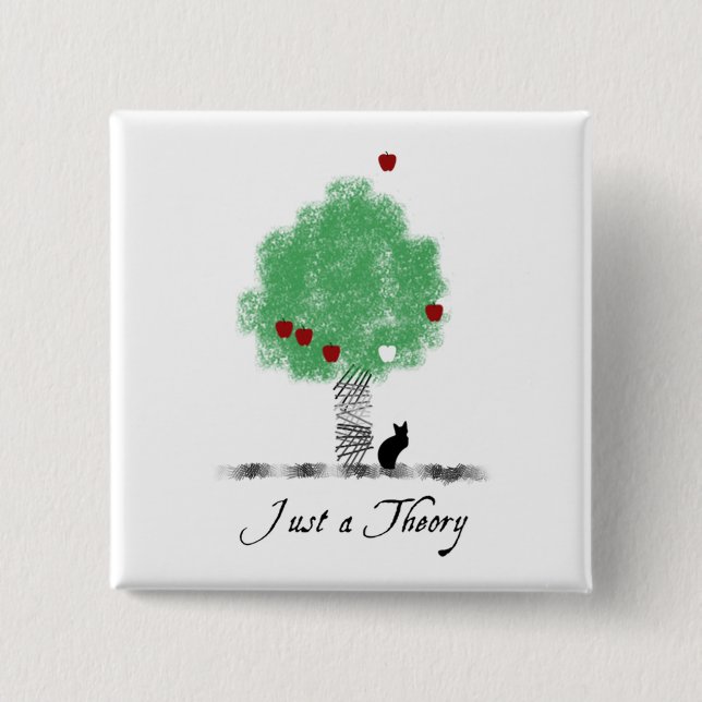 Chapa Cuadrada Sólo una teoría (Anverso)