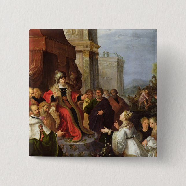 Chapa Cuadrada Solomon y la reina de Sheba (Anverso)