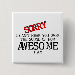 Chapa Cuadrada Sonido del humor divertido impresionante del botó