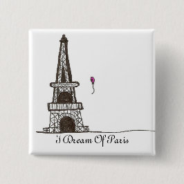 Chapa Cuadrada Soño con París, 2
