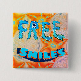 Chapa Cuadrada Sonrisas gratis - Brillante fuego de hielo colorid