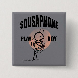 Chapa Cuadrada Sousaphone Play Boy