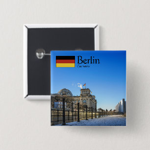 Chapa Cuadrada Souvenir de Berlín