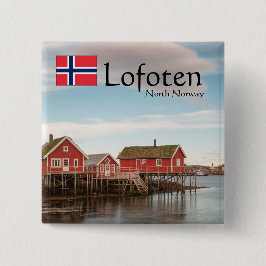 Chapa Cuadrada Souvenir de Lofoten Noruega