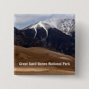 Chapa Cuadrada Souvenir del Parque Nacional de las Grandes Dunas