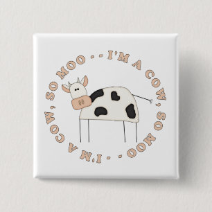 Chapa Cuadrada Soy camisetas de vaca y regalos