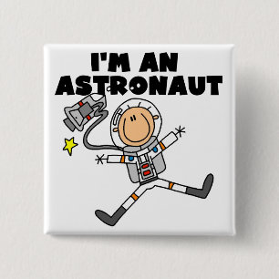 Chapa Cuadrada Soy camisetas y regalos de astronauta