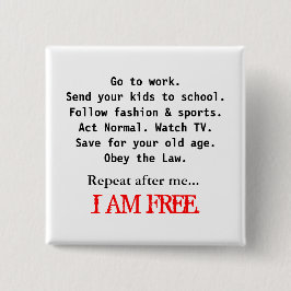 CHAPA CUADRADA SOY LIBRE