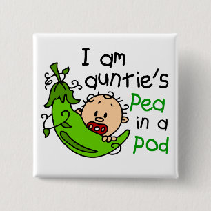 Chapa Cuadrada Soy Pea In A Pod de tía