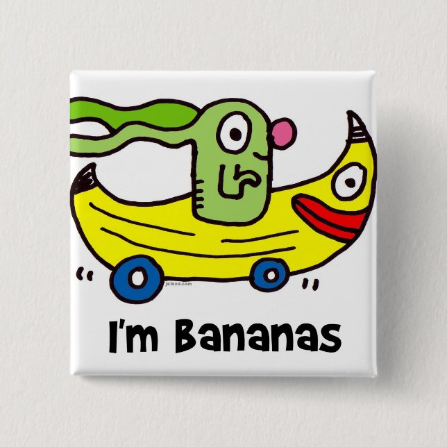 Chapa Cuadrada soy plátanos y usted es plátanos (Anverso)