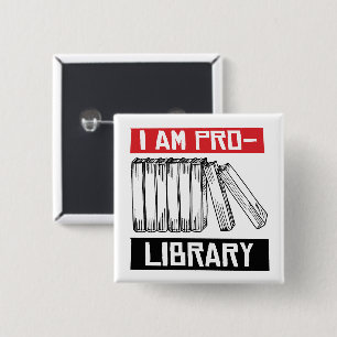 Chapa Cuadrada Soy pro biblioteca