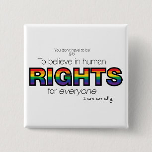 Chapa Cuadrada Soy un aliado