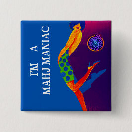 Chapa Cuadrada Soy un Pin del maniaco de Mahj