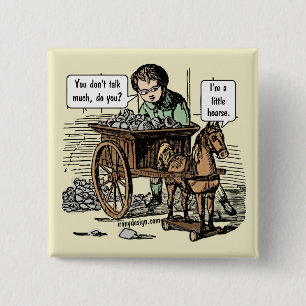 Chapa Cuadrada ¡Soy un poco ronco! Horse Pun