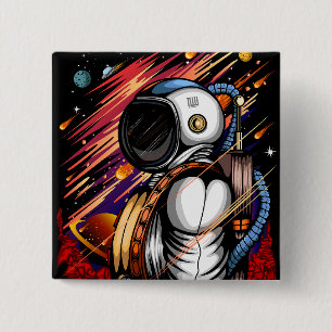 Chapa Cuadrada Spaceman