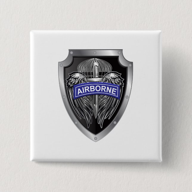 Chapa Cuadrada Specially Designed Winged Airborne Shield (Anverso)