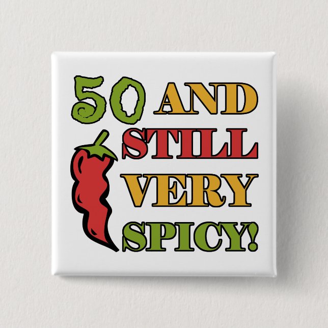 Chapa Cuadrada Spicy A Los 50 Años (Anverso)