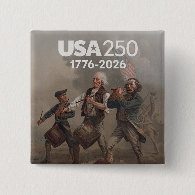 Chapa Cuadrada Spirit of 76 - America's 250th Anniversary (Anverso)