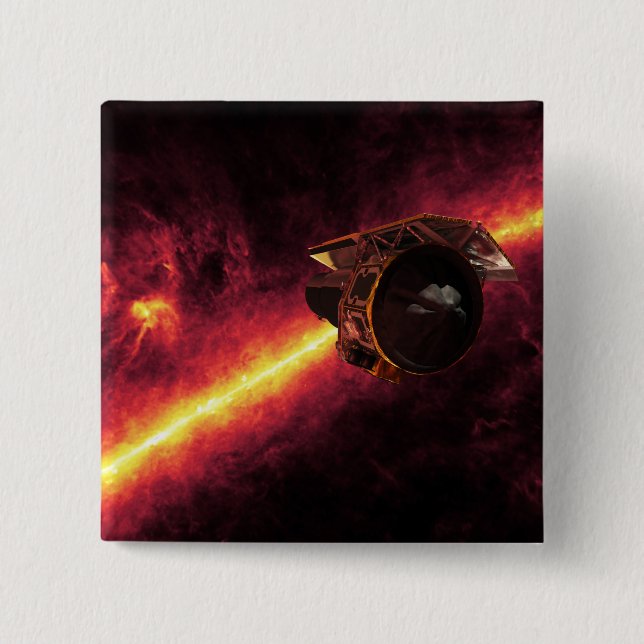 Chapa Cuadrada Spitzer visto contra el cielo infrarrojo 2 (Anverso)