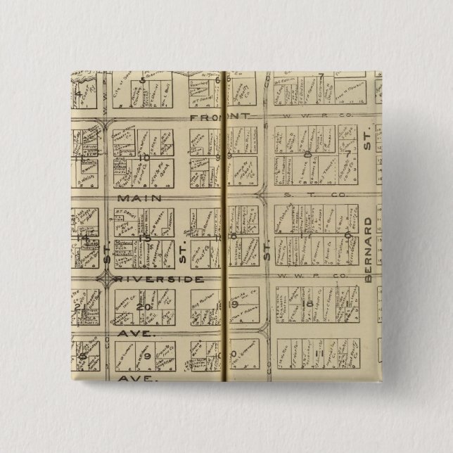 Chapa Cuadrada Spokane (Anverso)