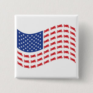 Chapa Cuadrada sPORT-bIKE-fLAG-wAVE