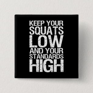 Chapa Cuadrada Squat Low - Motivación de entrenamiento para la co