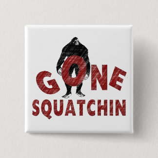 Chapa Cuadrada Squatchin ido - estilo Squatcher del creyón