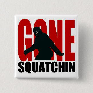 Chapa Cuadrada Squatchin ido - negro y rojo