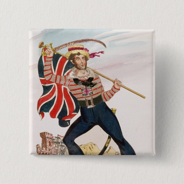 Chapa Cuadrada Sr. E.F. Saville como 'Union Jack (Anverso)