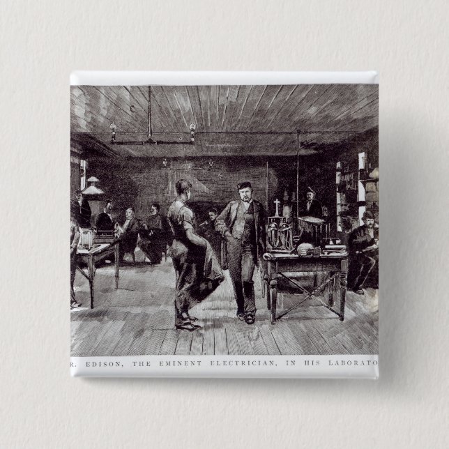 Chapa Cuadrada Sr. Edison, el electricista eminente (Anverso)