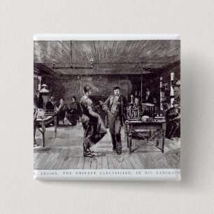 Chapa Cuadrada Sr. Edison, el electricista eminente