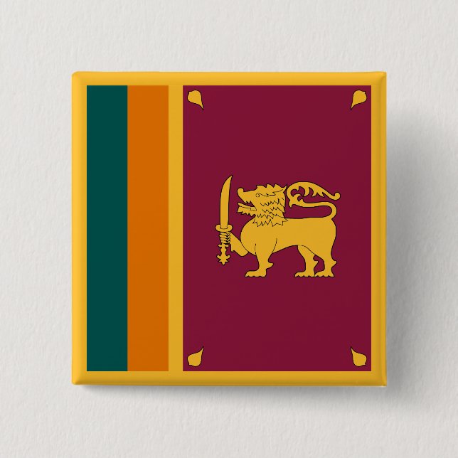 Chapa Cuadrada Sri Lanka Flag (Anverso)