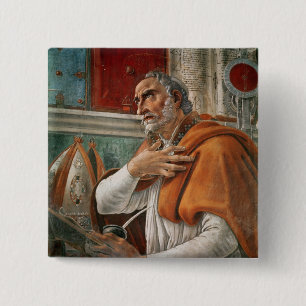 Chapa Cuadrada St Augustine en su célula, c.1480