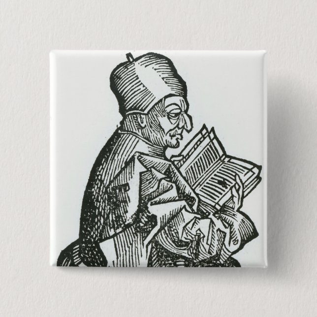 Chapa Cuadrada St. Bede de 'Liber Chronicarum (Anverso)