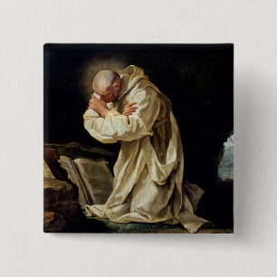 Chapa Cuadrada St. Bruno que ruega en el desierto, 1763